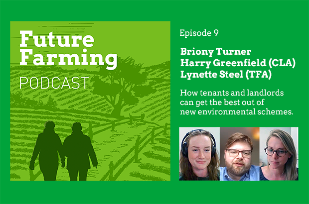 Future Farming Podcast header image with speakers