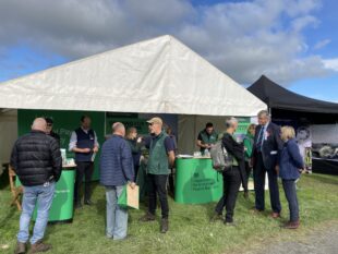 Defra team talking to attendees at Westmorland show