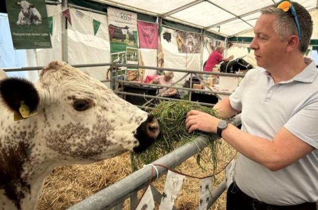 Richard pictured this morning at the Great Yorkshire Show. Credit: Giles Hall.