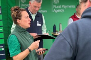 Becky Briggs, part of the Engagement Team, in conversation in Wensleydale.