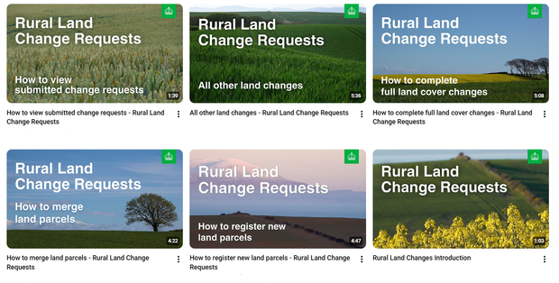 A photo of the 6 RPA video thumbnails that help you update your digital maps
